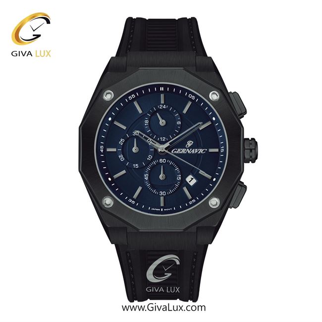 ساعت مچی اورجینال مردانه گرناویک سه موتوره کرنوگراف مشکی | مشکی| سرمه ای| کد رفرنس G471