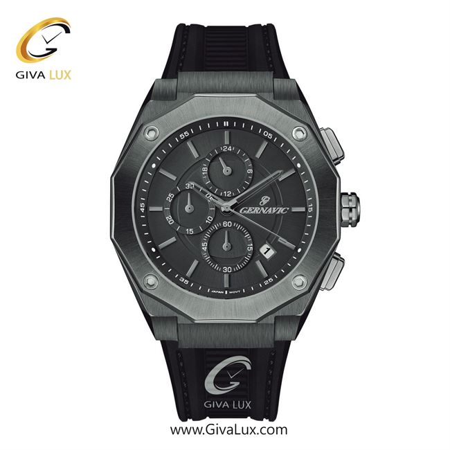 ساعت مچی اورجینال مردانه گرناویک سه موتوره کرنوگراف طوسی | مشکی| دودی| کد رفرنس G471