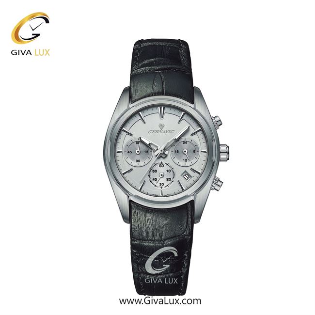 ساعت مچی اورجینال زنانه گرناویک سه موتوره کرنوگراف نقره ای | مشکی| نقره ای| کد رفرنس G478