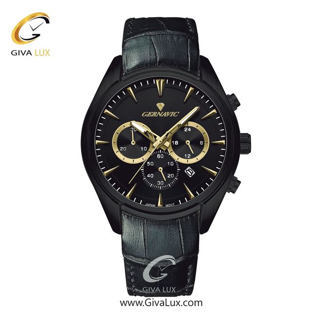ساعت مچی اورجینال مردانه گرناویک سه موتوره کرنوگراف مشکی | مشکی| مشکی| کد رفرنس G478