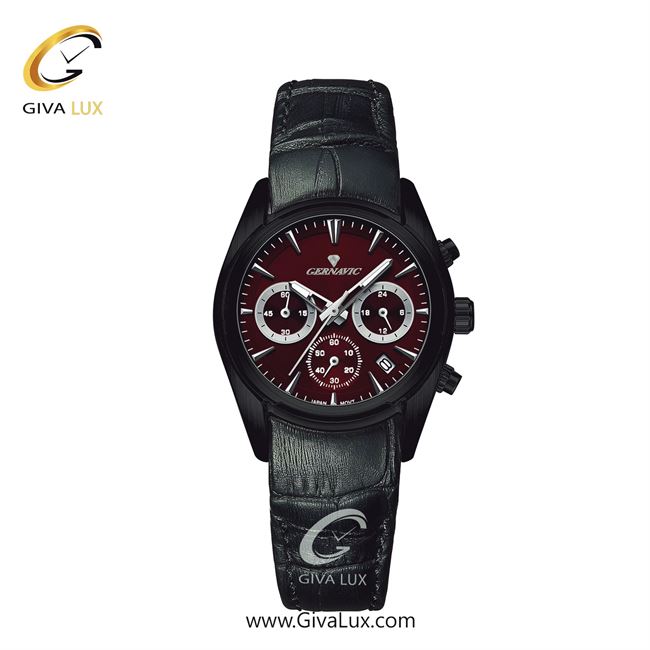 ساعت مچی اورجینال زنانه گرناویک سه موتوره کرنوگراف مشکی | مشکی| زرشکی| کد رفرنس G478
