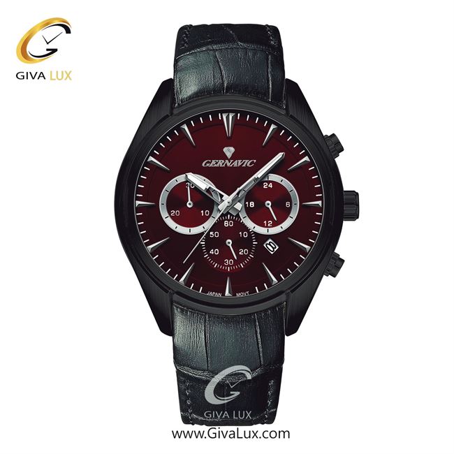 ساعت مچی اورجینال مردانه گرناویک سه موتوره کرنوگراف مشکی | مشکی| زرشکی| کد رفرنس G478