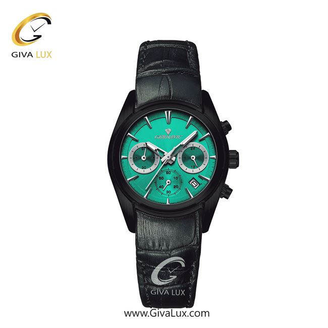 ساعت مچی اورجینال زنانه گرناویک سه موتوره کرنوگراف مشکی | مشکی| سبز| کد رفرنس G478