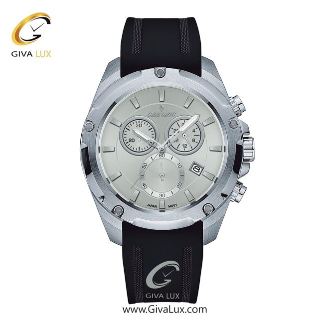 ساعت مچی اورجینال اسپرت-مردانه گرناویک سه موتوره کرنوگراف نقره ای | مشکی| نقره ای| کد رفرنس G481