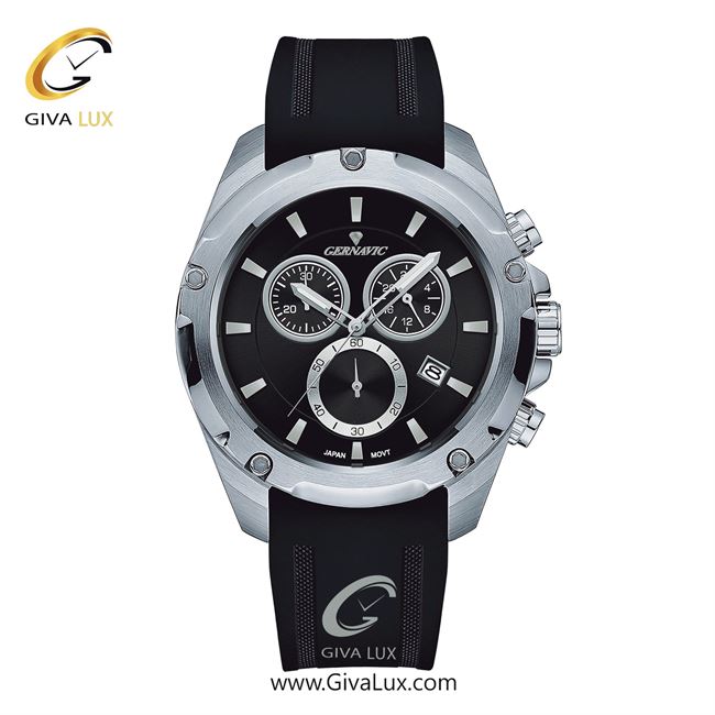 ساعت مچی اورجینال اسپرت-مردانه گرناویک سه موتوره کرنوگراف نقره ای | مشکی| مشکی| کد رفرنس G481