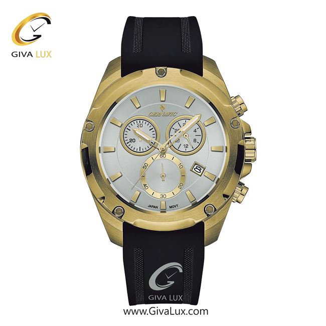 ساعت مچی اورجینال مردانه-اسپرت گرناویک سه موتوره کرنوگراف طلایی | مشکی| نقره ای| کد رفرنس G481