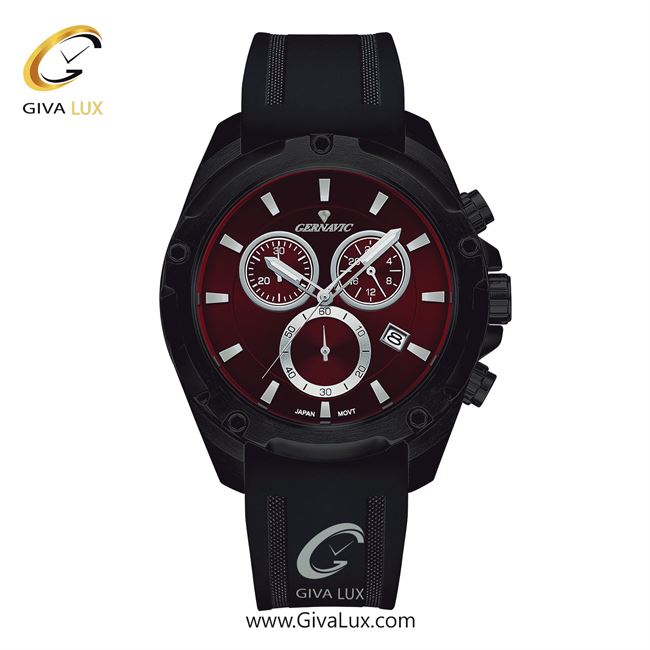 ساعت مچی اورجینال اسپرت-مردانه گرناویک سه موتوره کرنوگراف مشکی | مشکی| زرشکی| کد رفرنس G481