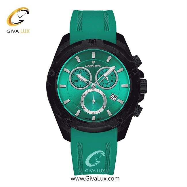 ساعت مچی اورجینال مردانه-اسپرت گرناویک سه موتوره کرنوگراف مشکی | سبز| سبز| کد رفرنس G481