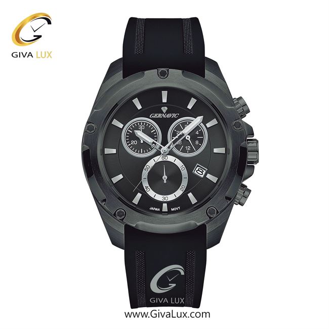 ساعت مچی اورجینال مردانه-اسپرت گرناویک سه موتوره کرنوگراف طوسی | مشکی| دودی| کد رفرنس G481