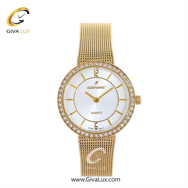 ساعت مچی اورجینال زنانه گرناویک طلایی | طلایی| سفید صدفی| کد رفرنس G503