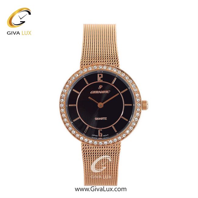 ساعت مچی اورجینال زنانه گرناویک رزگلد | رزگلد| مشکی| کد رفرنس G503