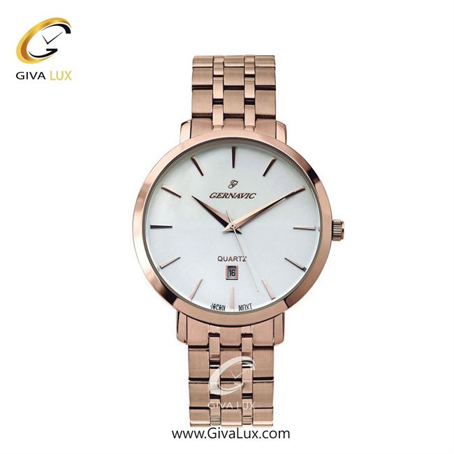 ساعت مچی اورجینال زنانه گرناویک رزگلد | رزگلد| سفید| کد رفرنس G512