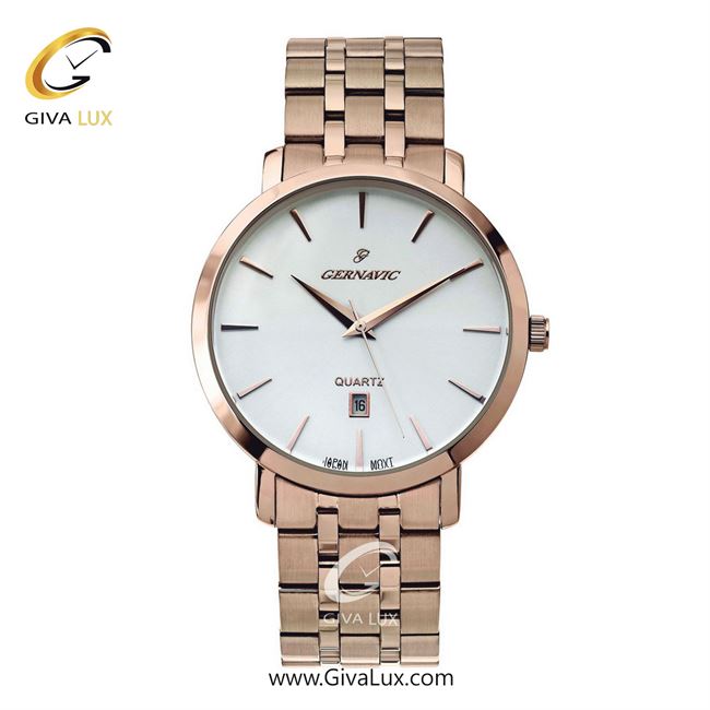 ساعت مچی اورجینال مردانه گرناویک رزگلد | رزگلد| سفید| کد رفرنس G512