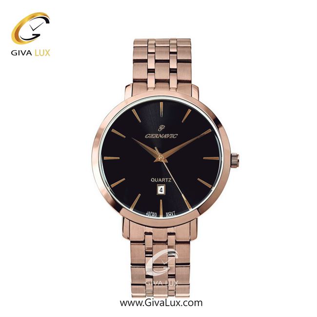 ساعت مچی اورجینال زنانه گرناویک رزگلد | رزگلد| مشکی| کد رفرنس G512