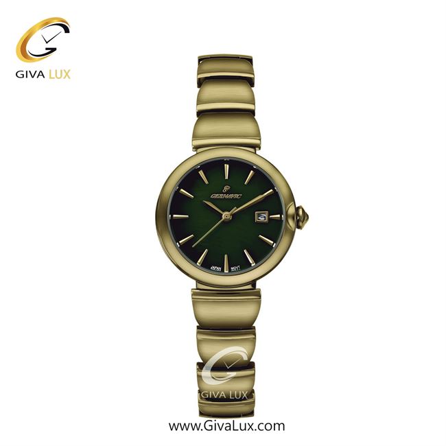 ساعت مچی اورجینال زنانه گرناویک طلایی | طلایی| سبز| کد رفرنس G514