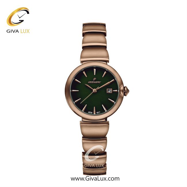 ساعت مچی اورجینال زنانه گرناویک رزگلد | رزگلد| سبز| کد رفرنس G514