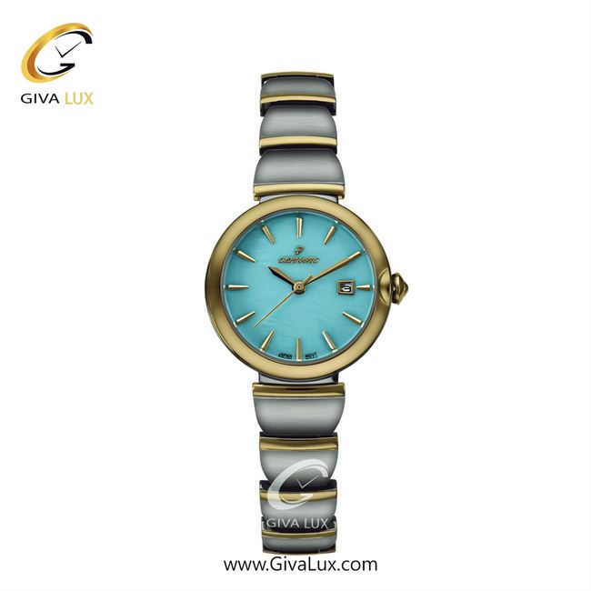 ساعت مچی اورجینال زنانه گرناویک طلایی | طلایی-نقره ای| آبی| کد رفرنس G514