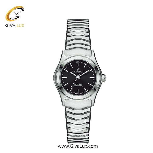ساعت مچی اورجینال زنانه گرناویک نقره ای | نقره ای| مشکی| کد رفرنس G515