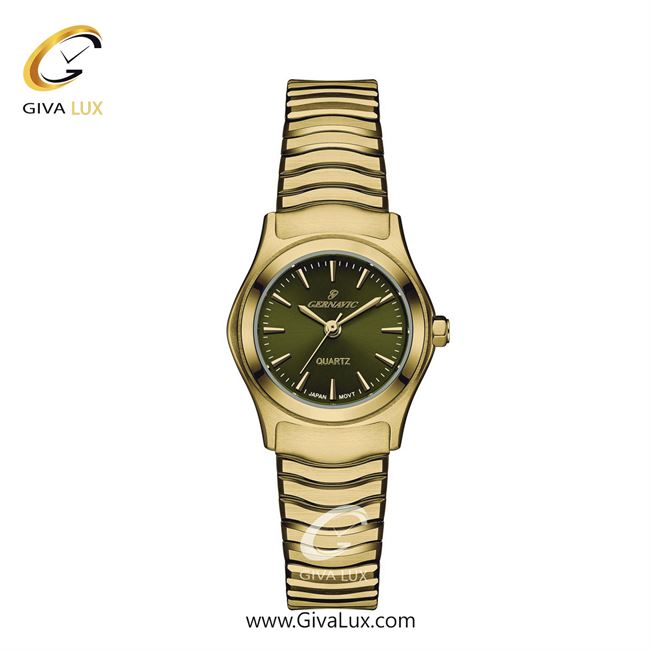 ساعت مچی اورجینال زنانه گرناویک طلایی | طلایی| سبز| کد رفرنس G515