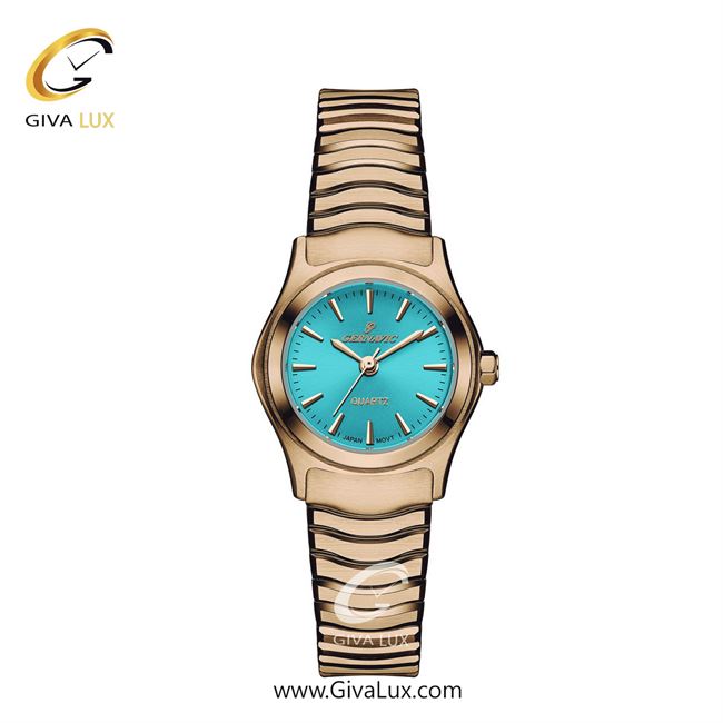 ساعت مچی اورجینال زنانه گرناویک رزگلد | رزگلد| آبی| کد رفرنس G515