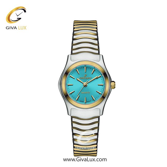 ساعت مچی اورجینال زنانه گرناویک طلایی-نقره ای | نقره ای-طلایی| آبی| کد رفرنس G515