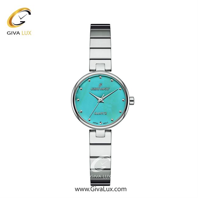 ساعت مچی اورجینال زنانه گرناویک نقره ای | نقره ای| سبزآبی| کد رفرنس G516