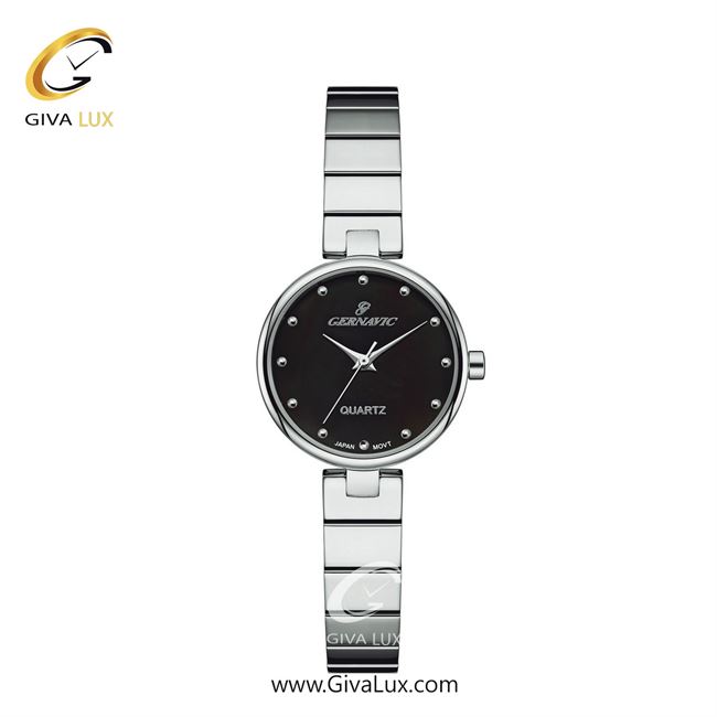 ساعت مچی اورجینال زنانه گرناویک نقره ای | نقره ای| مشکی| کد رفرنس G516