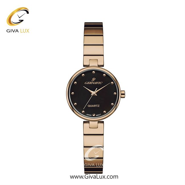 ساعت مچی اورجینال زنانه گرناویک رزگلد | رزگلد| مشکی| کد رفرنس G516