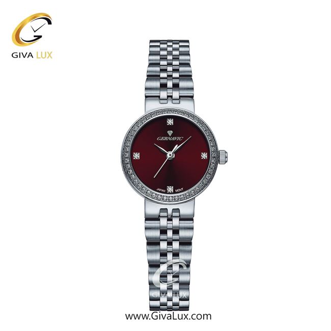 ساعت مچی اورجینال زنانه گرناویک نقره ای | نقره ای| زرشکی| کد رفرنس G518