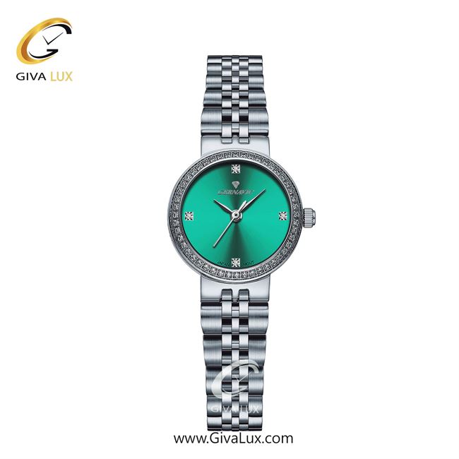 ساعت مچی اورجینال زنانه گرناویک نقره ای | نقره ای| سبز| کد رفرنس G518