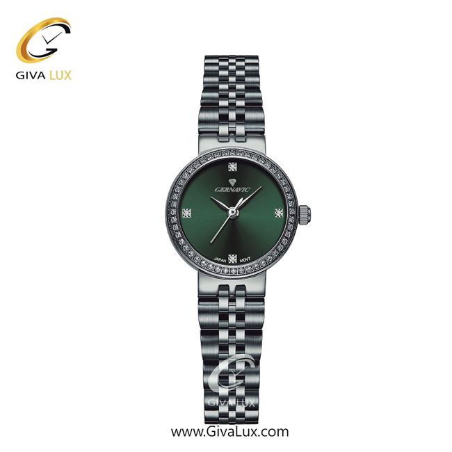 ساعت مچی اورجینال زنانه گرناویک طوسی | طوسی| سبز یشمی تیره| کد رفرنس G518
