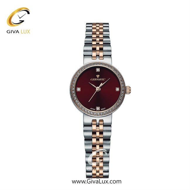 ساعت مچی اورجینال زنانه گرناویک نقره ای | رزگلد-نقره ای| زرشکی| کد رفرنس G518