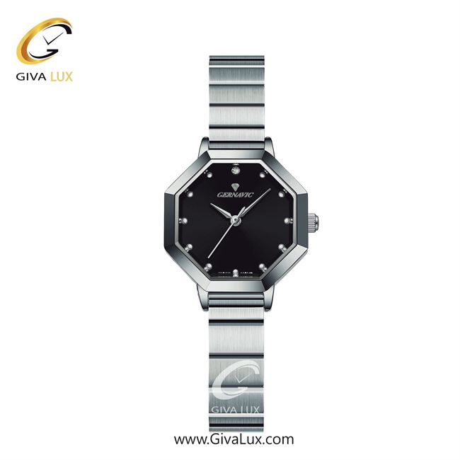 ساعت مچی اورجینال زنانه گرناویک نقره ای | نقره ای| مشکی| کد رفرنس G520