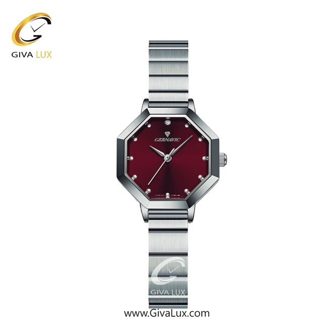 ساعت مچی اورجینال زنانه گرناویک نقره ای | نقره ای| زرشکی| کد رفرنس G520
