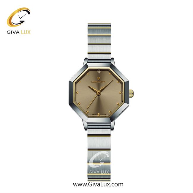 ساعت مچی اورجینال زنانه گرناویک نقره ای-طلایی | نقره ای-طلایی| شامپاینی| کد رفرنس G520