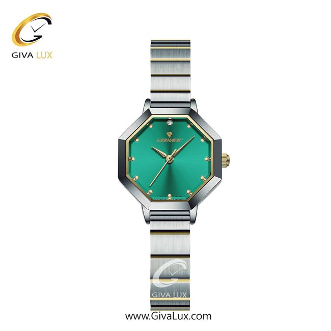 ساعت مچی اورجینال زنانه گرناویک طلایی-نقره ای | نقره ای-طلایی| سبز| کد رفرنس G520