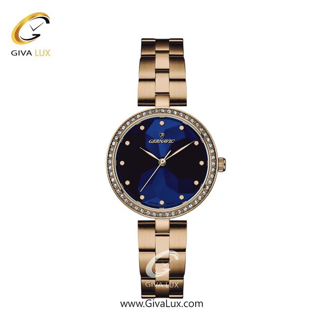 ساعت مچی اورجینال زنانه گرناویک رزگلد | رزگلد| سرمه ای| کد رفرنس G522