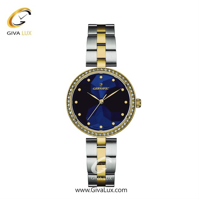 ساعت مچی اورجینال زنانه گرناویک طلایی | طلایی-نقره ای| سرمه ای| کد رفرنس G522