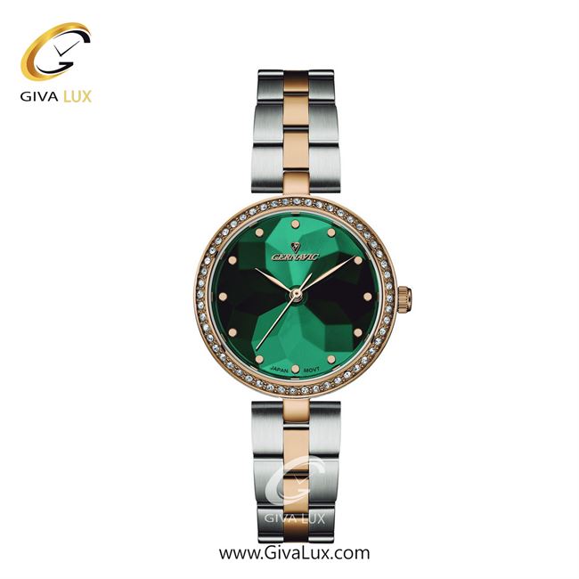 ساعت مچی اورجینال زنانه گرناویک رزگلد | رزگلد-نقره ای| سبز| کد رفرنس G522