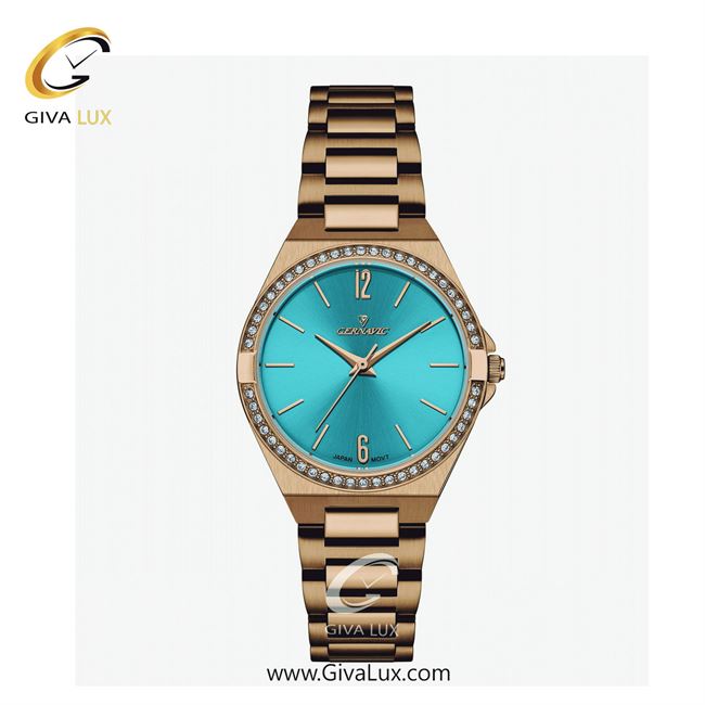 ساعت مچی اورجینال زنانه گرناویک رزگلد | رزگلد| آبی| کد رفرنس G523