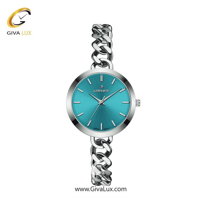 ساعت مچی اورجینال زنانه گرناویک نقره ای | نقره ای| آبی| کد رفرنس G524