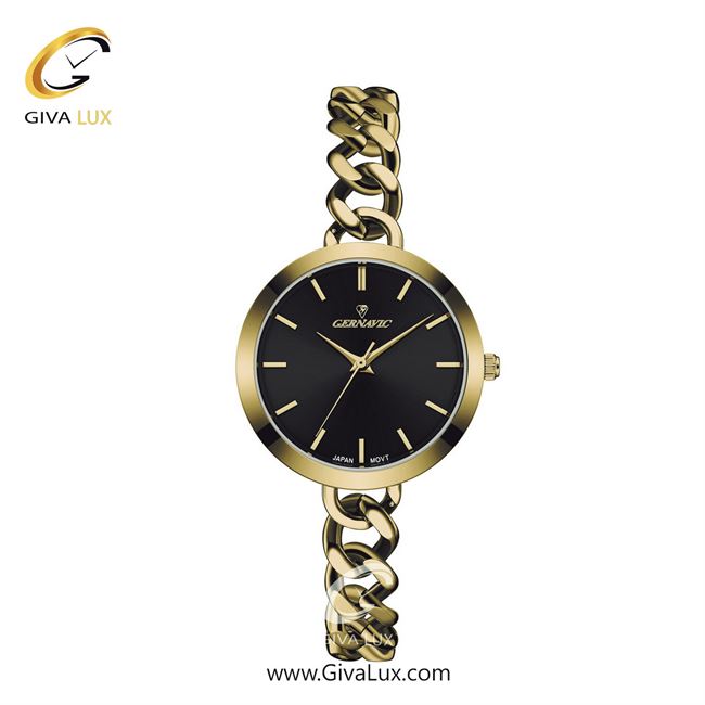 ساعت مچی اورجینال زنانه گرناویک طلایی | طلایی| مشکی| کد رفرنس G524