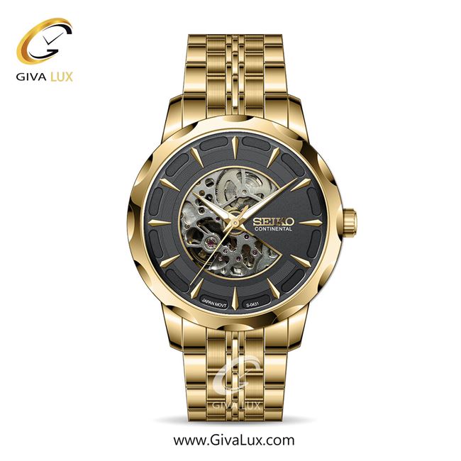 ساعت مچی اورجینال مردانه سیکو (کانتیننتال) | Seiko (Continental)   طلایی | طلایی| دودی|تیتانیوم| کد رفرنس 0431