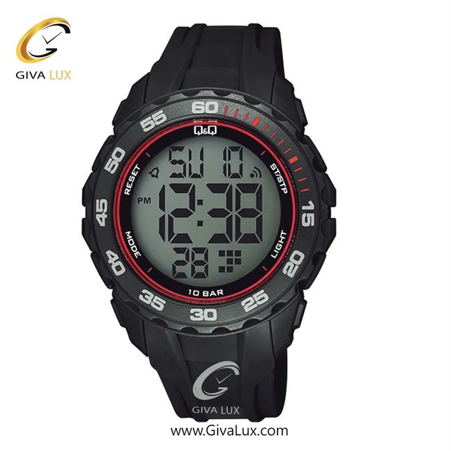 ساعت مچی اورجینال مردانه کیو اند کیو Q&Q دو زمانه مشکی | مشکی| مشکی| کد رفرنس G06A-003VY