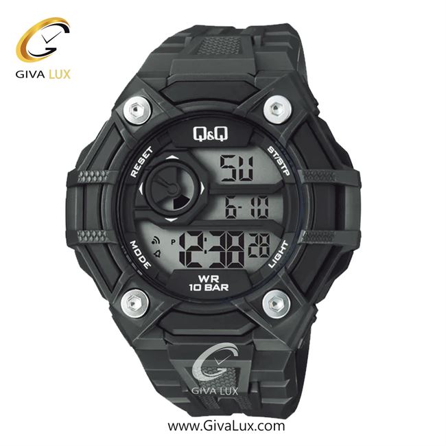 ساعت مچی اورجینال مردانه کیو اند کیو Q&Q مشکی | مشکی| مشکی| کد رفرنس G18A-001VY