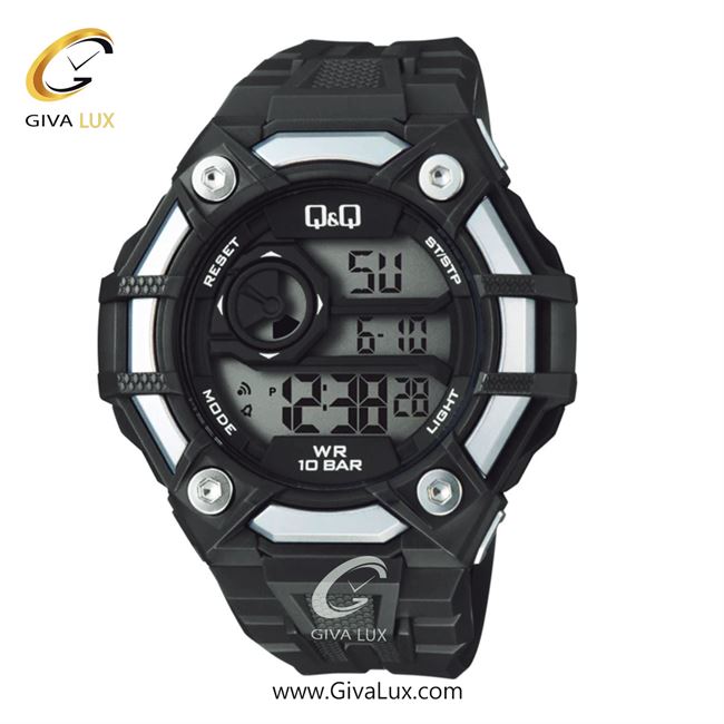 ساعت مچی اورجینال مردانه کیو اند کیو Q&Q مشکی-نقره ای | مشکی| مشکی| کد رفرنس G18A-005VY