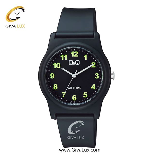 ساعت مچی اورجینال مردانه کیو اند کیو Q&Q مشکی | مشکی| مشکی| کد رفرنس G22A-002VY
