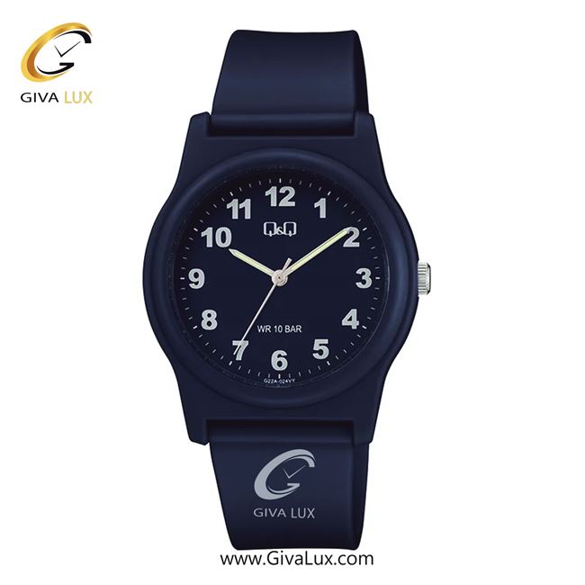 ساعت مچی اورجینال مردانه کیو اند کیو Q&Q سرمه ای | سرمه ای| سرمه ای| کد رفرنس G22A-024VY