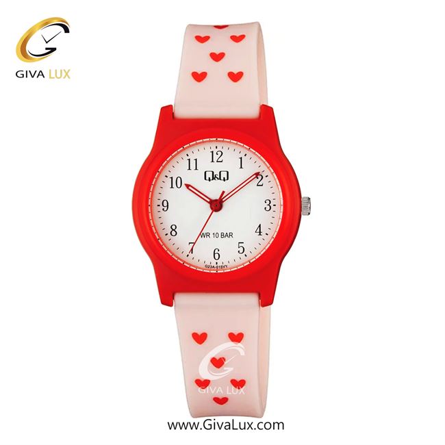 ساعت مچی اورجینال زنانه کیو اند کیو Q&Q قرمز | صورتی| سفید| کد رفرنس G23A-015VY