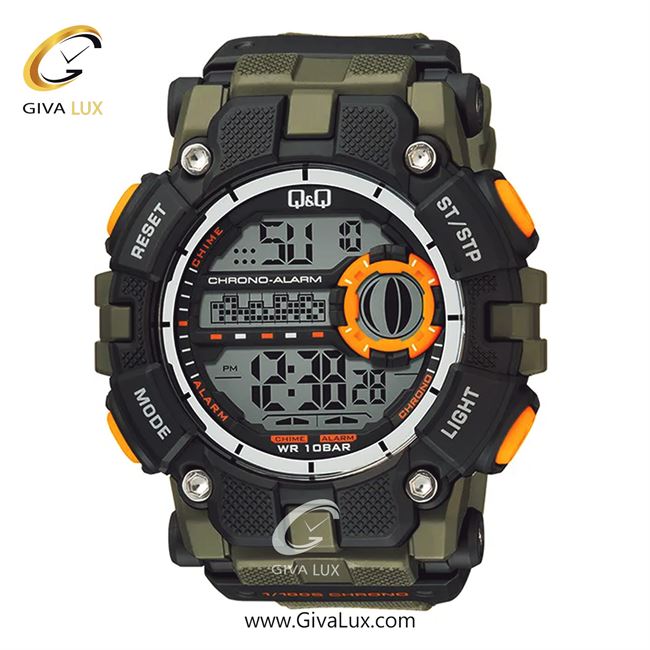 ساعت مچی اورجینال مردانه کیو اند کیو Q&Q سبز خاکستری-مشکی | سبز خاکستری| مشکی| کد رفرنس G27A-008VY